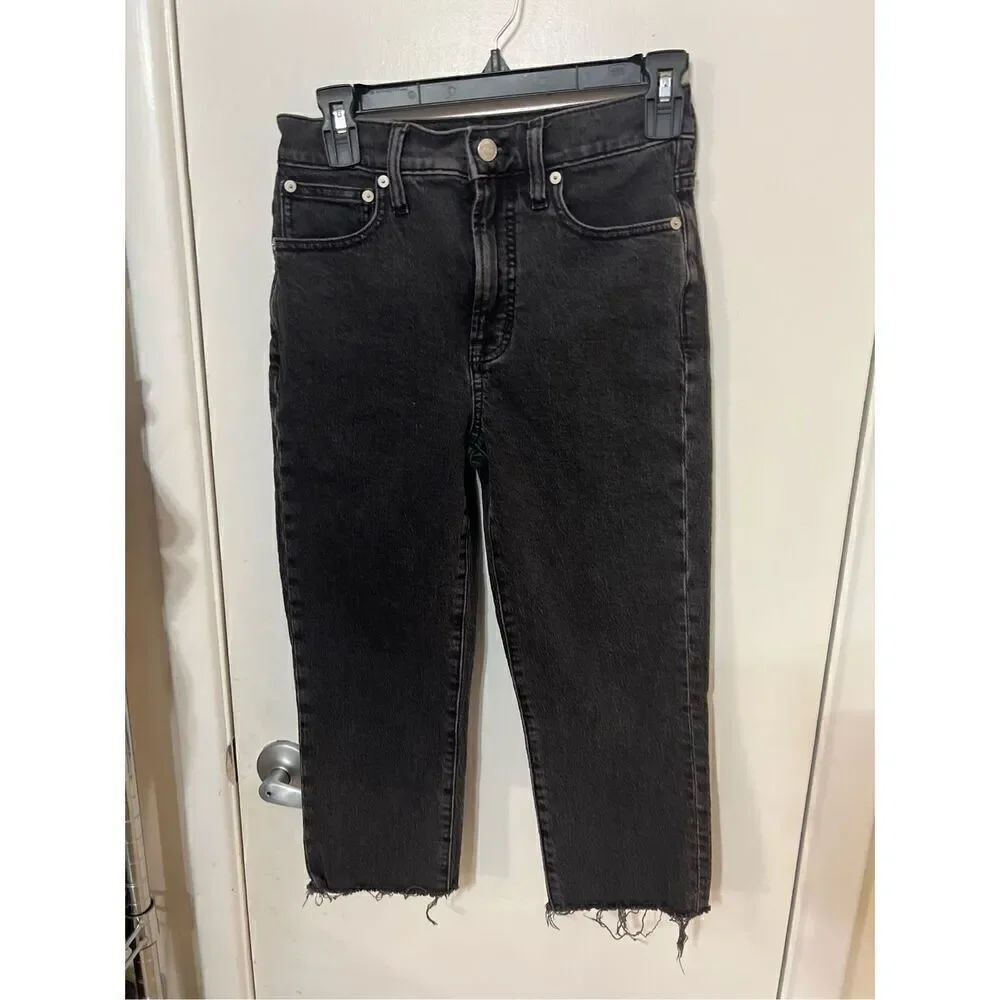 Madewell The Perfect Vintage Dark Jeans Size 24 Frayed ankles